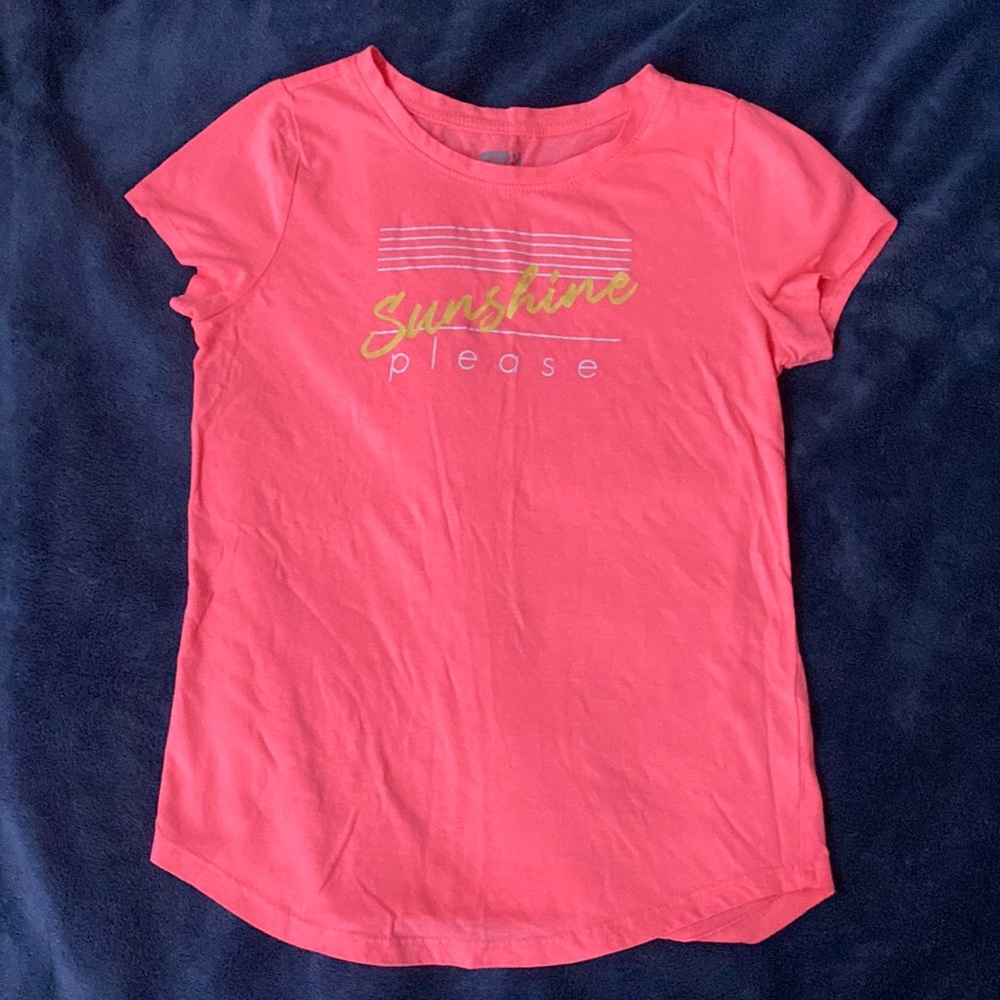 Pink “sunshine” shirt (kids)